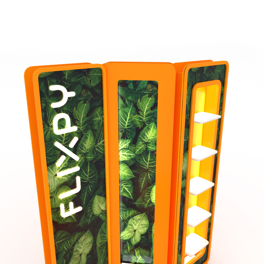 Modular sustainable event booth setup by Flixpy at a trade fair