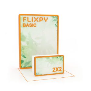 Modular sustainable event booth setup by Flixpy at a trade fair