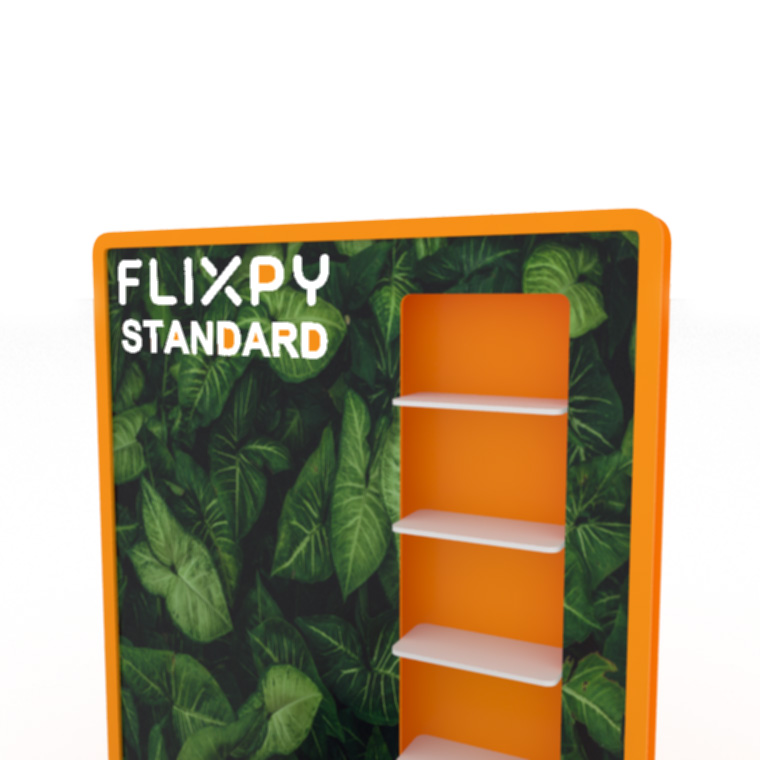 Modular sustainable event booth setup by Flixpy at a trade fair