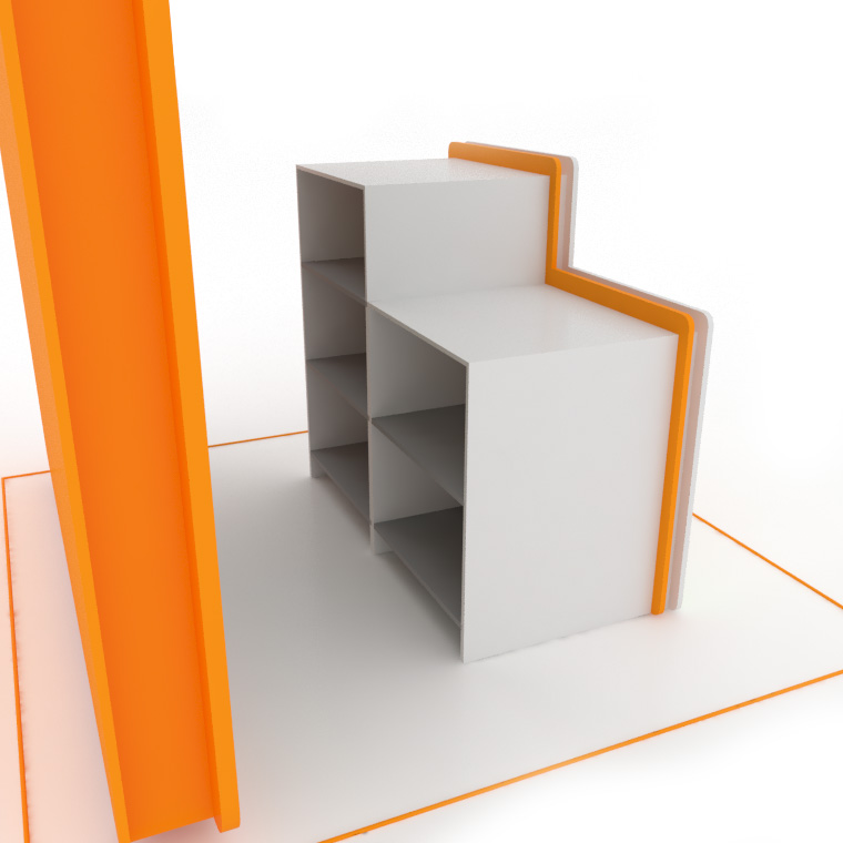 Modular sustainable event booth setup by Flixpy at a trade fair