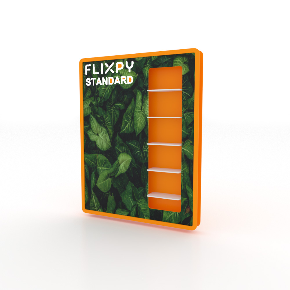 Modular sustainable event booth setup by Flixpy at a trade fair