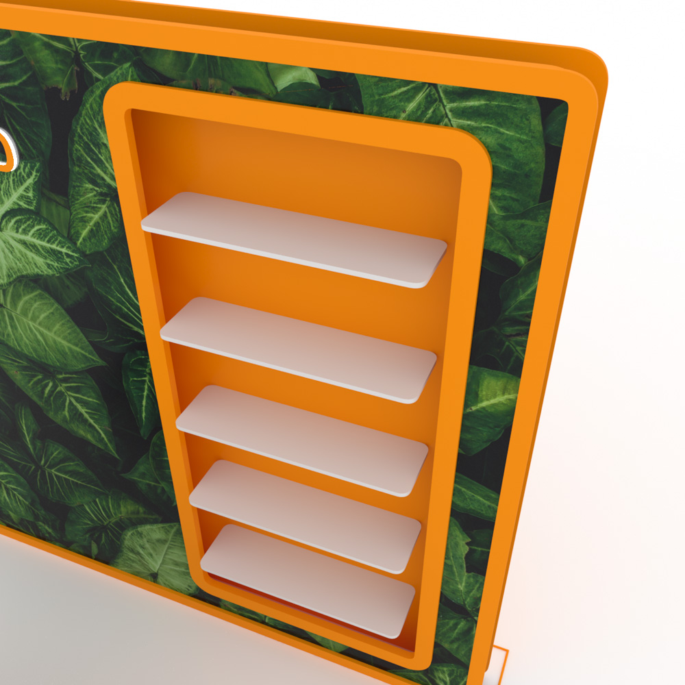 Modular sustainable event booth setup by Flixpy at a trade fair